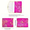 1pc Fabric Art Pouches- Traditional Chinese Brocade Jewelry & Gift Bags, Mini Storage for Weddings, Festivals, Home Organization
