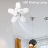 Remote Control Hanging Fan with LED Light Speed Adjustable Electric Cordless Fan  Office