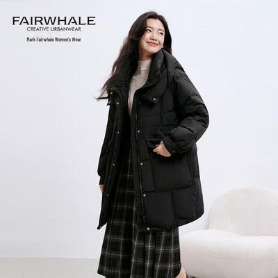 Mark Fairwhale Women's 2025 Hooded Mid-Length Winter Down Jacket