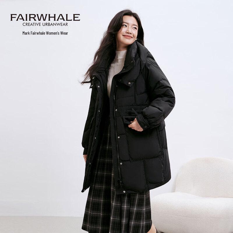 Mark Fairwhale Women's 2025 Hooded Mid-Length Winter Down Jacket