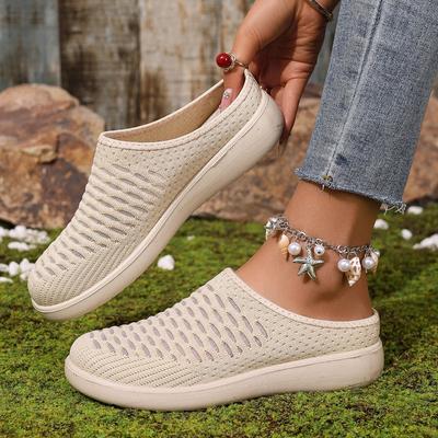 Sommer neue Damenschuhe lässige Mode vielseitige Halbschuhe Damenschuhe Mesh atmungsaktive Schuhe Mutterschuhe
