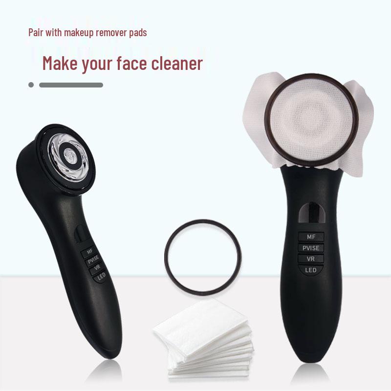 EMS Vibration Massage Beauty Device with Color Light for Lifting, Firming, and V-Face Red/Blue Light Therapy