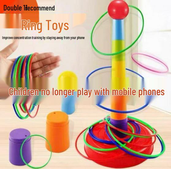 Lern-Ringe werfen Spiel für Kinder - Indoor & Outdoor Eltern-Kind-Interaktion & Kindergartenwettbewerb