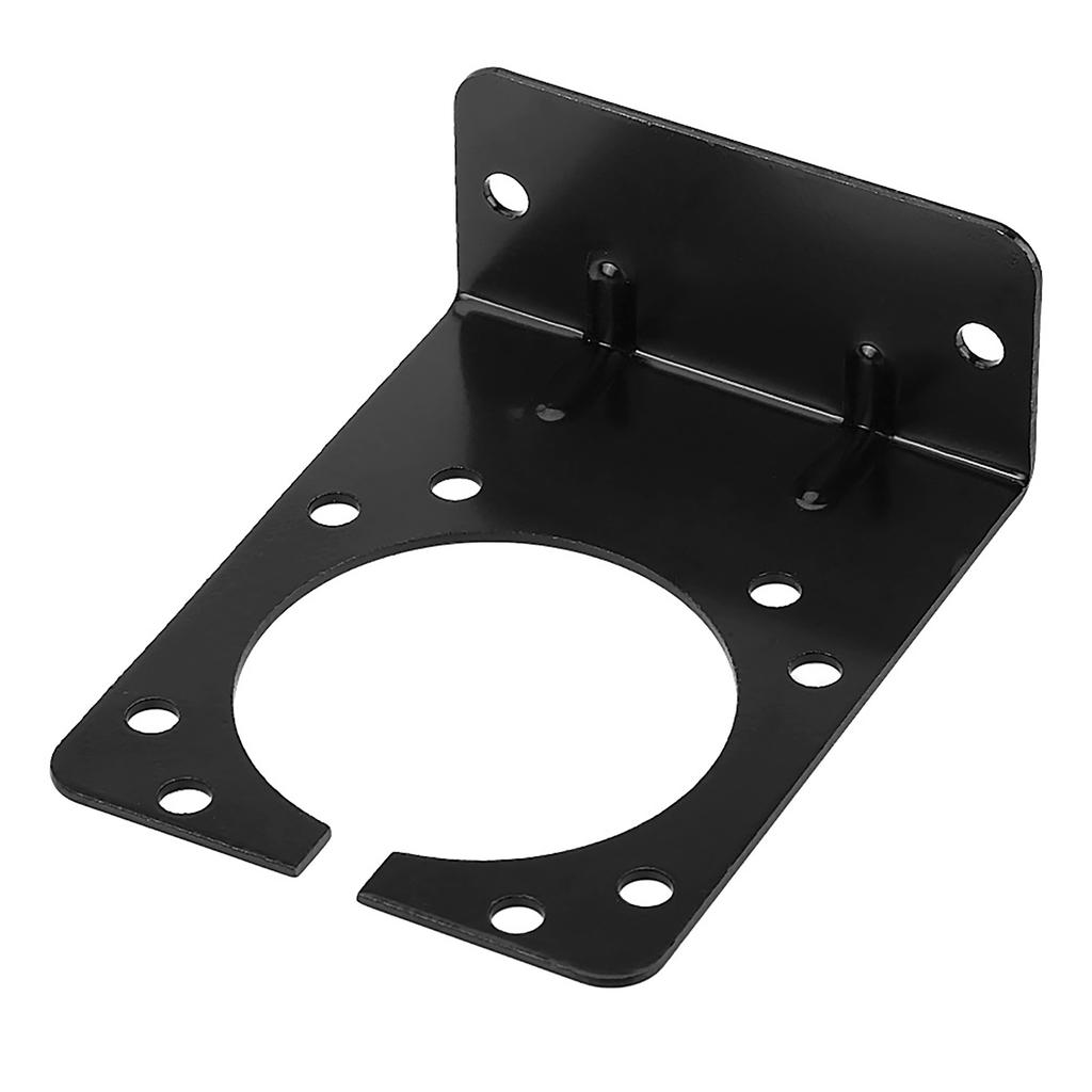 Black Metal Mounting Bracket Holder for 7 Pin Caravan Towing Trailer Connector Plug Socket