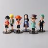 Anime 6Pcs Set One Piece Action Figure Pvc Luffy New Action Collectible Model Decorations Doll Children Toys For Christmas Gifts