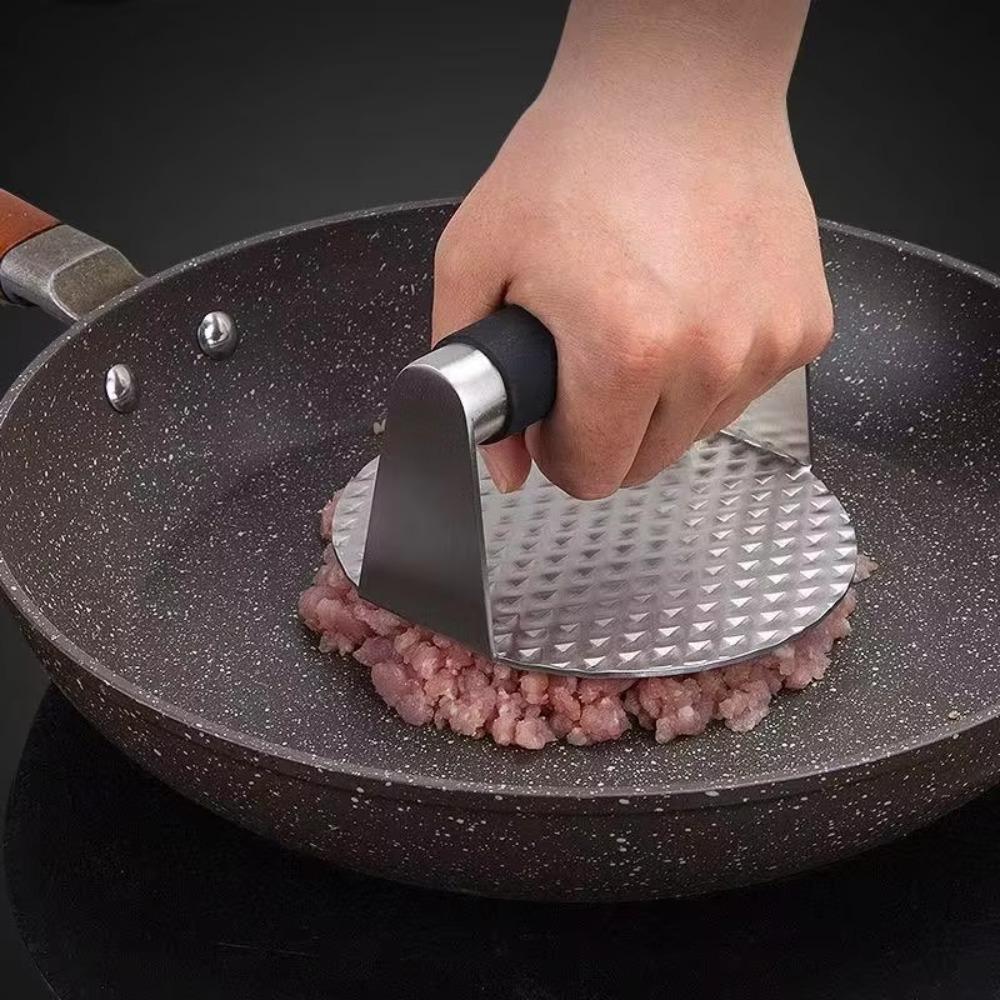 Manual Hamburger Patty Maker Anti-rust Grill Press Durable Barbecue Press Plate Dough