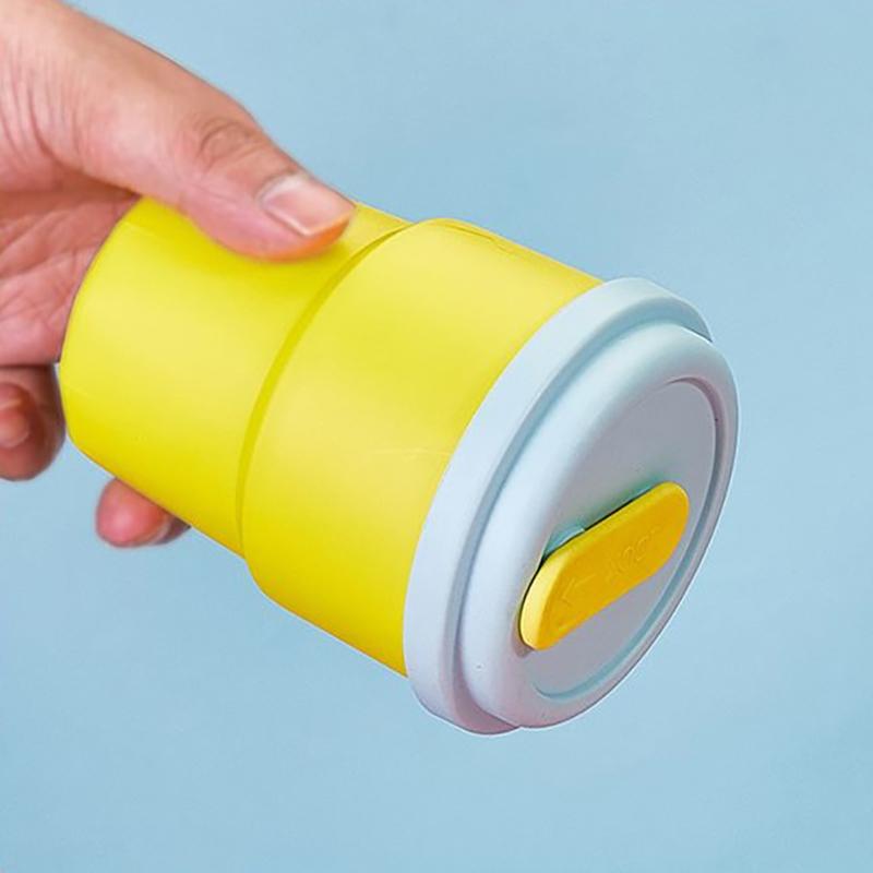 Tazza da Caffè da 400 ml con Coperchio Cannuccia Silicone Tazza per Succhi Freddi Tè al Latte a Prova di Perdite Borraccia Portatile da Viaggio