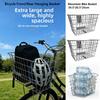 Metal Bicycle Rear Basket Easy To Install Backpack Storage  Children's Folding Bike Accessories