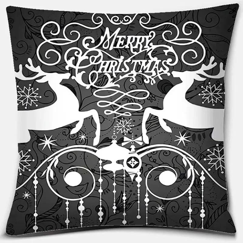 Christmas Themed Pillowcases Car Accessories Office Santa Claus Living Room Sofa Home Pillowcases