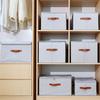 Fishbone Pattern Zipper Storage Box with Lid Home Use Organizer for Clothes Toys Bedroom Storage Container Multifunctional Wardrobe Organizer
