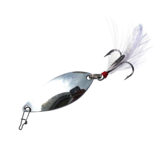 

4,5 см металлическая мини-рыболовная искусственная ложка приманка воблер рыбная приманка для плавания снасти 5g серебряный