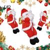 Lightweight Holiday Hanging Decor Santa Claus Climbing Decoration, Christmas Tree Ornament Ready To Hang with Rope for Party, Indoor Home Festive