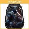 Large Capacity Lightweight Black Panther Kids Backpack For Boys And Girls School Use