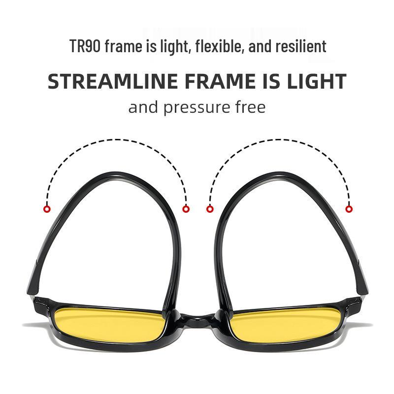 Ultra-light TR90 Night Vision Blue Light Blocking Unisex Glasses for Mobile, Computer, and E-sports Protection