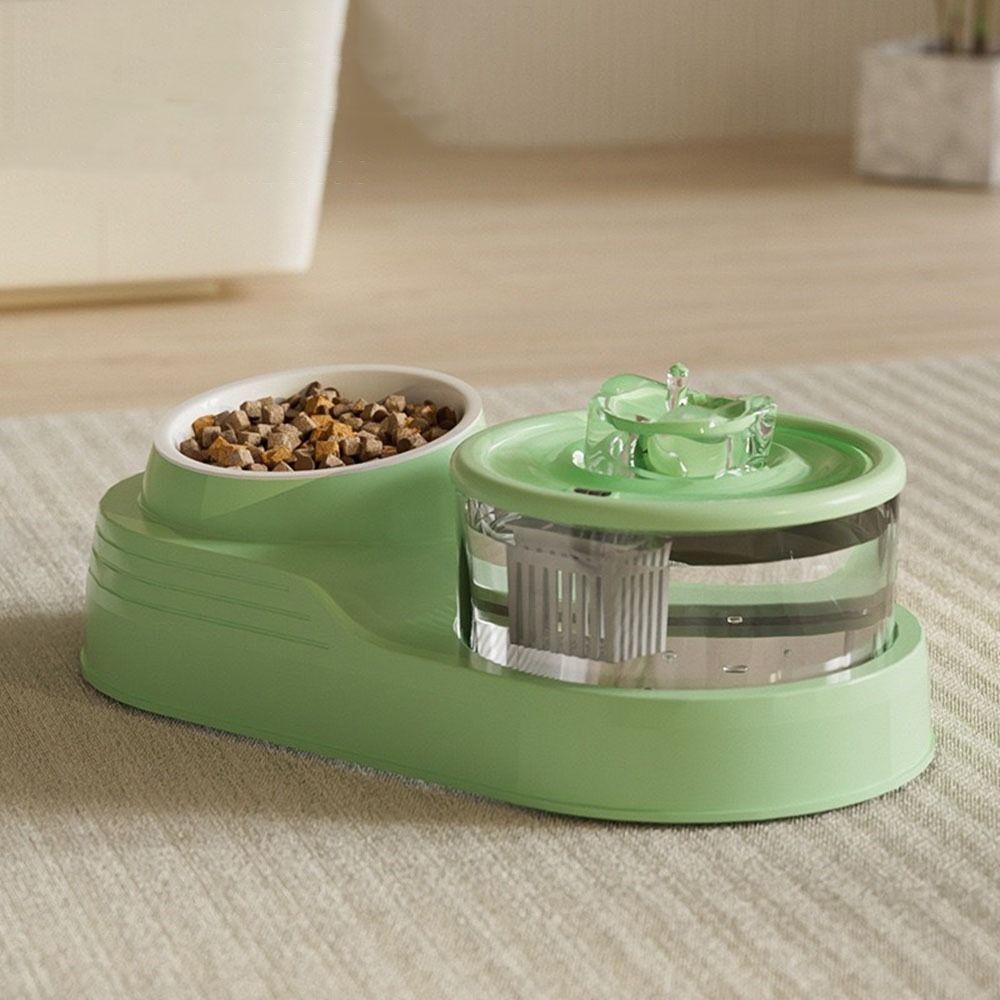 Mute 2-in-1 Pets Water Fountain Auto Filter Pet Feeder Pet Supplies Cat Drinker Bowl  for Home