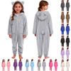 Kinder Süß Farbe Warm Doppelseitig Einteiler Pyjama Loungewear