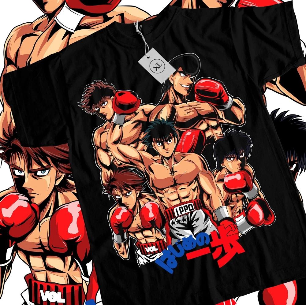 Hajime No Ippo Tshirt Kamogawa Boxing Gym Ippo Makunouchi Kbg Sport Gift Black S