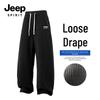 JEEP SPIRIT Men's Loose Fit Straight-Leg Casual Sports Pants