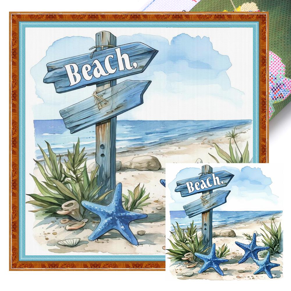 Scenery Printed Cross Stitch Kit DIY 11CT Embroidery Craft Set Home Decor