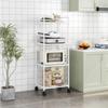 Küchenregal Mehrstufig Boden Mehrschichtig Haushalt Mikrowelle Herd Regale Aufbewahrung Schrankregale Kücheninsel Tisch