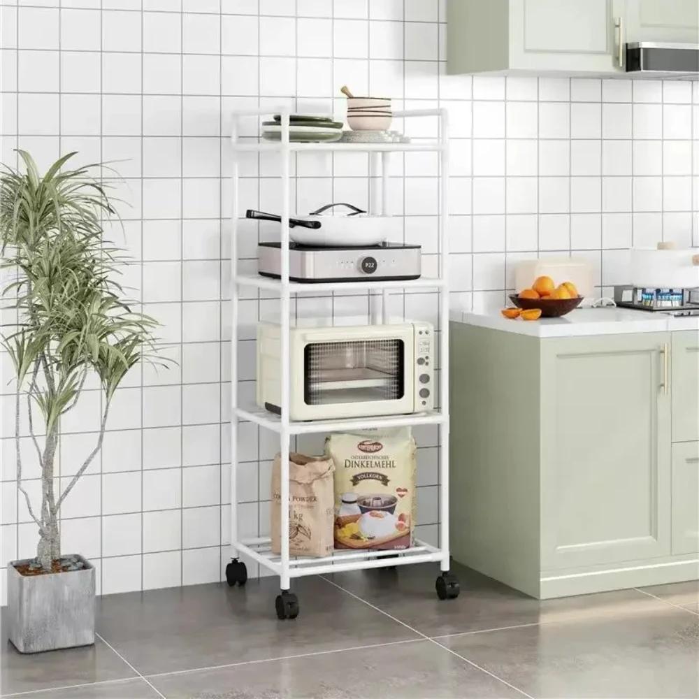 Küchenregal Mehrstufig Boden Mehrschichtig Haushalt Mikrowelle Herd Regale Aufbewahrung Schrankregale Kücheninsel Tisch