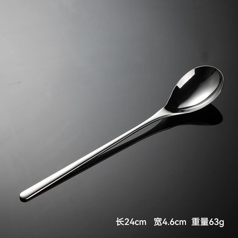 304 Stainless Steel Bibimbap Spoon Size Mirror Polished Extended Spoon Restaurant Stirring Spoon