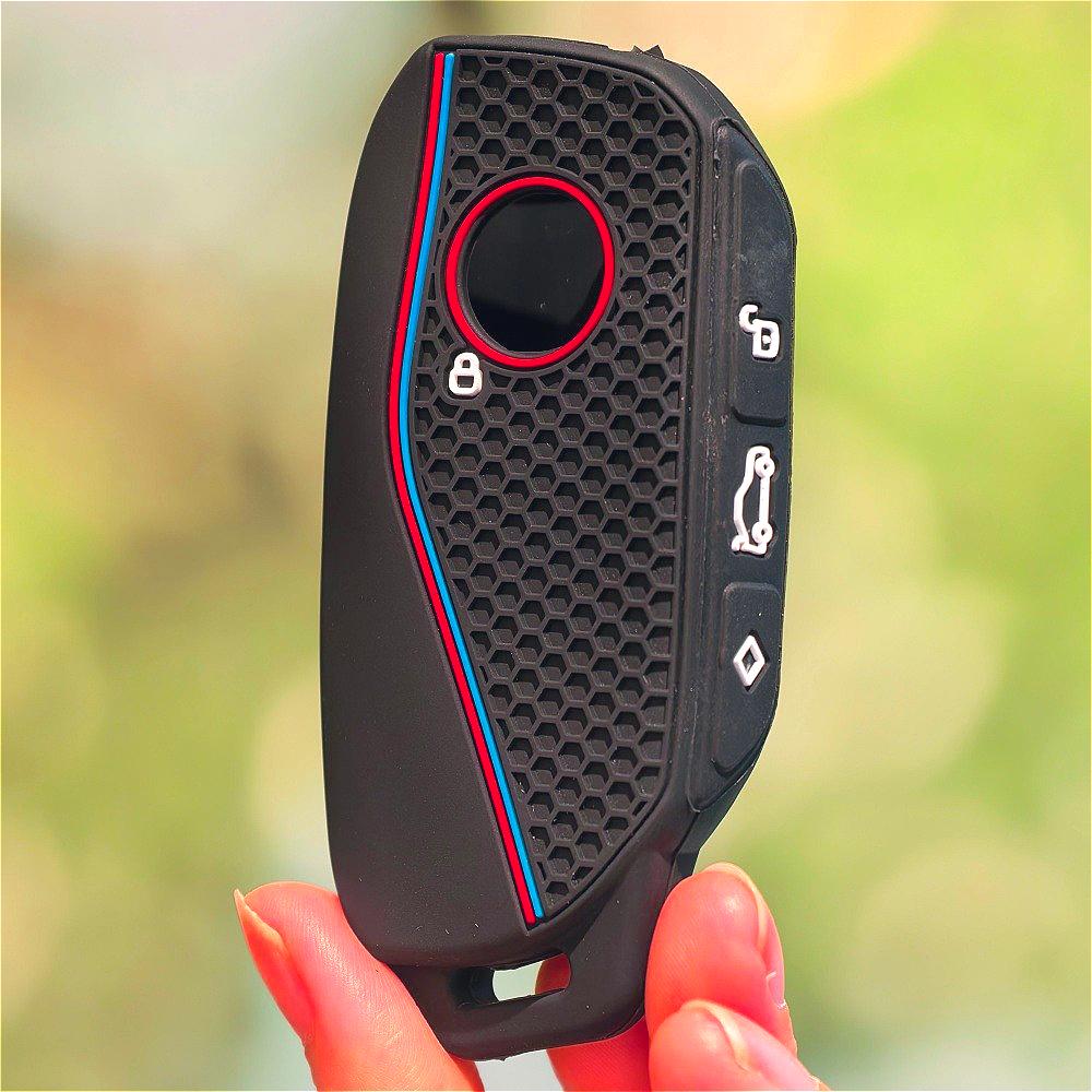 BCGRR1 silicone holder key cover Accsesories car key case keychain for BMW Series 7 735i 740Li X7 X1 U11 2023 I7 G07 LCI XM