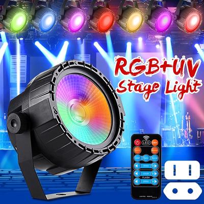 Luz LED de escenario de 30W Control remoto RGB + UV autopropulsado/Control de voz/DMX512 para DJ Bar Party Bar