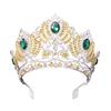 Couronnes en cristal élégantes avec peigne pour femmes, magnifiques tiares de princesse pour anniversaire et célébration spéciale