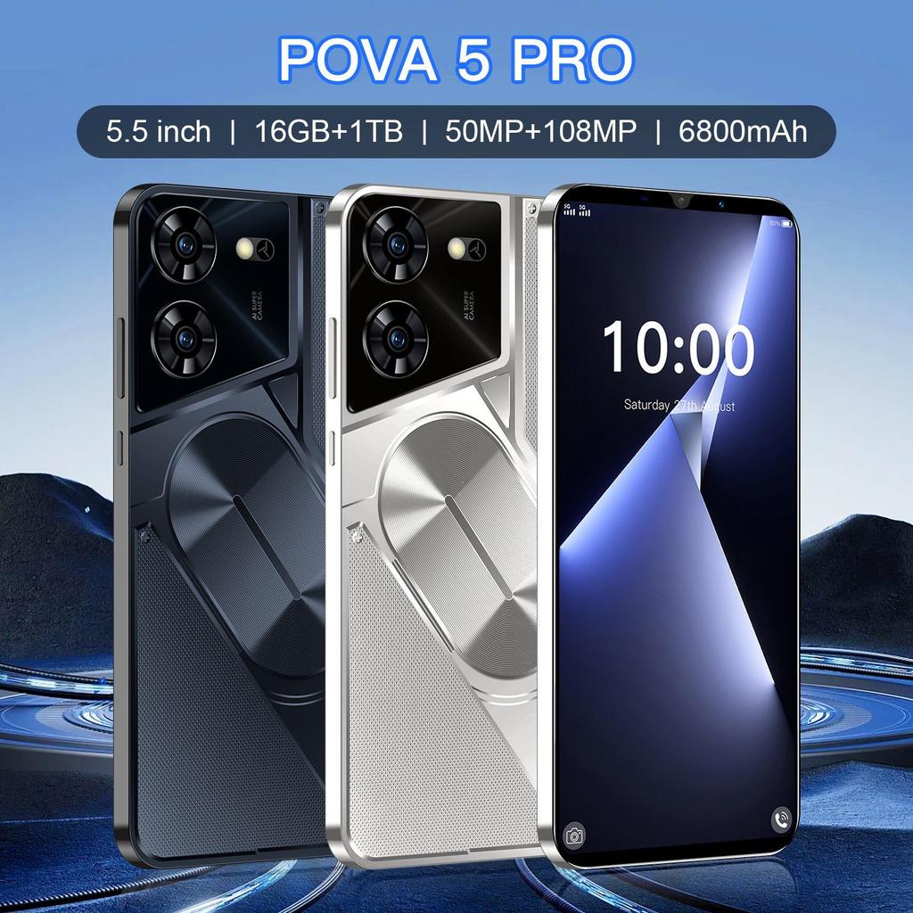 Pova5 Pro 5.5" 4G Android Smartphone, 1GB RAM, 16GB Storage