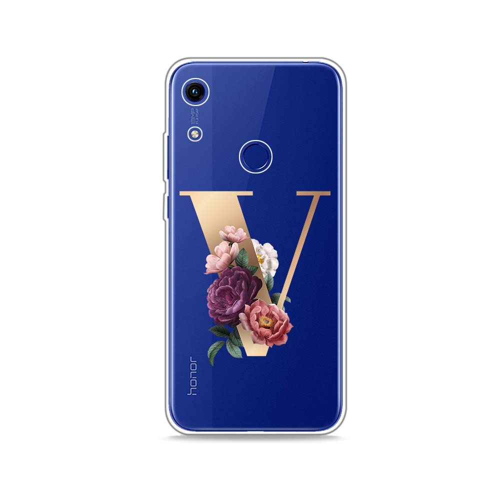 Letter Alphabet Flowers Z Silicone Cover For Honor 10X 9X 8X MAX 20 10 9 8 8A 8C 8S Prime 7A Pro Lite Soft Phone Case