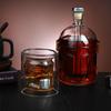 Whiskey Karaffe Set aus hohem Borosilikatglas