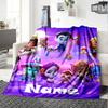 Custom Name Super Monsters Theme Printed Blanket - Perfect for Couch, Bed, Travel & Outdoor Use | Machine Washable, Cozy & Durable.