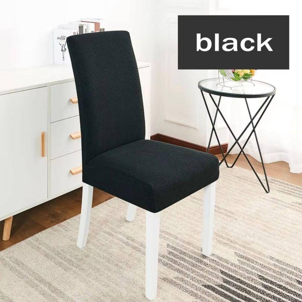 Universal One-piece Chair Cover Non-slip Seat Slipcovers  for Dining Room Home Decor