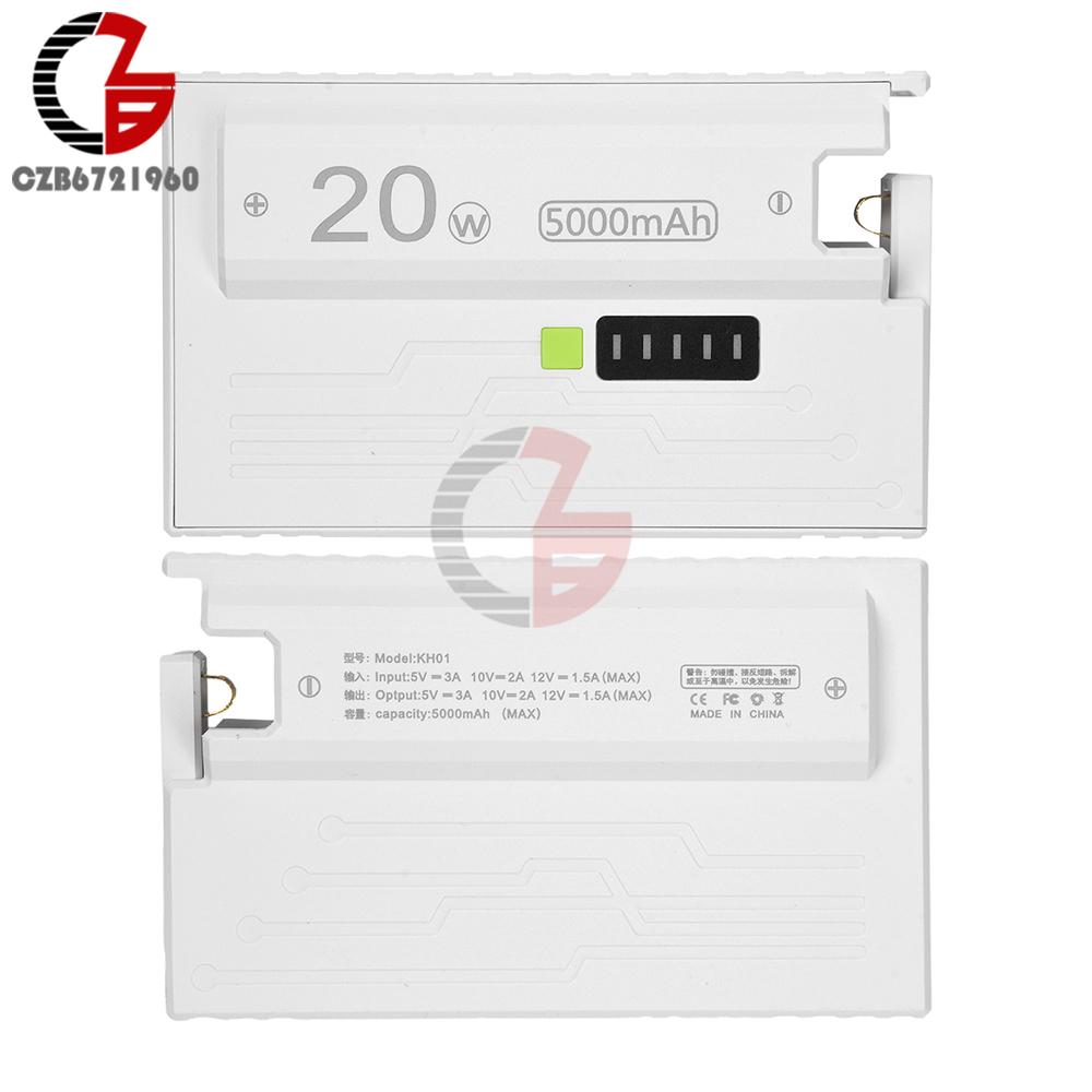 

1 Section 21700 Battery Box DIY Fast Charging Power Bank Box kit 5V 3A 9V 2A 12V 1.5A USB Type-C Battery Charger Case белый