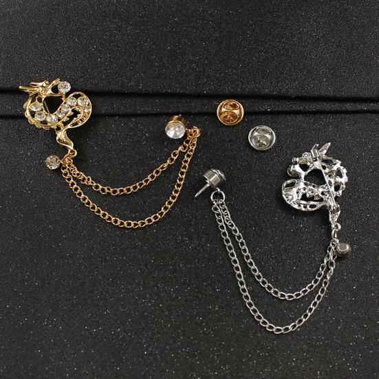 Anzugnadeln mit Quaste, klassisch, elegant