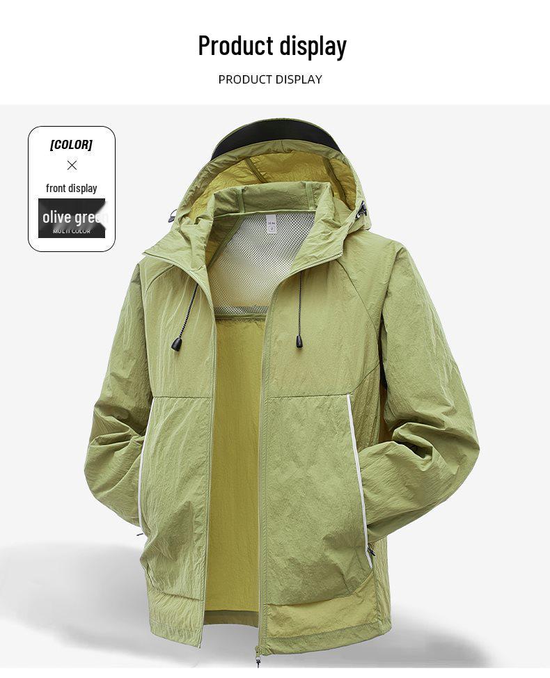 2025 Spring/Summer Sun Protection Clothing - Antibacterial Yarn with Reflective Nylon & YKK Zipper
