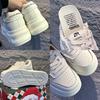 Platform white shoes women's spring new versatile shoes children's casual heightening women's shoes fashion niche muffin shoes