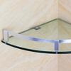 8Pcs Industrial Style Glass Shelf Clamps Robust Wall Mounted Bracket Set for Glass Shelves Bathroom Kitchen