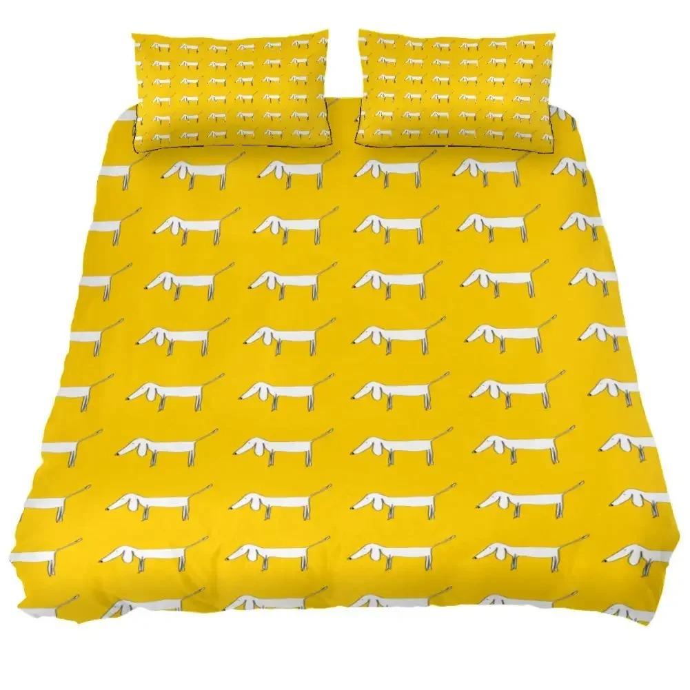 Dachshund Duvet Cover Collection Cartoon Style Dachshunds King Size Bedding Collection For Dog Lovers Kids Teens 23Pcs Twin Comforter Cover