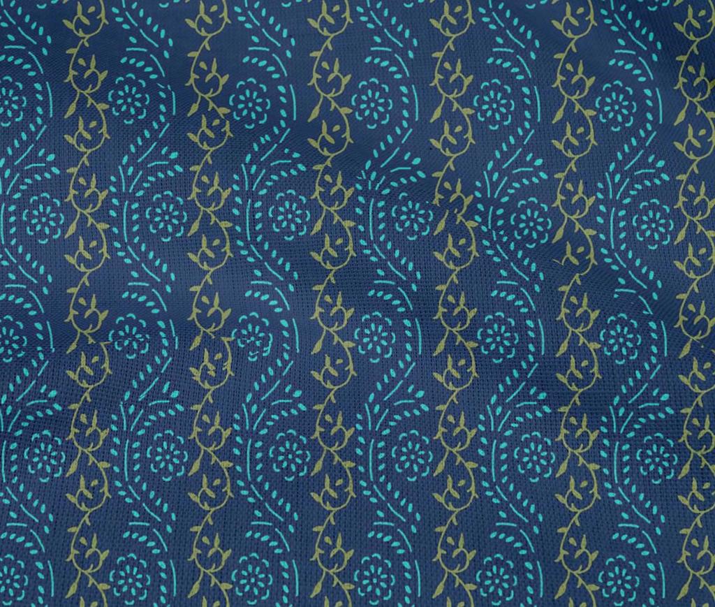 oneOone Bavlna Flex Fabric Listy & Floral Block Print Fabric By Yard 40 Inch