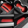 Cup Mat For Ford Mustang GT 2024 2025 2026 2027 LHD RHD Car Anti-Slip Dust-proof Rubber Pad Gate Sticker Interior Accessories