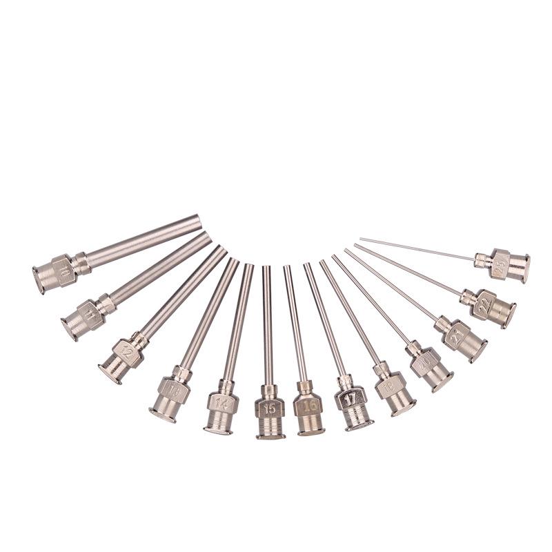1-Inch All Stainless Steel Dispensing Needle with Coating Screw Thread Nozzle, 25mm Exposed Length