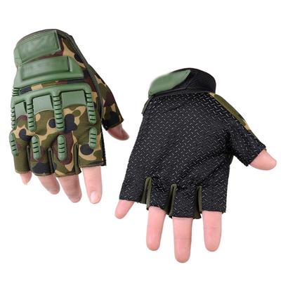 Luvas de Meio Dedo Masculinas Camufladas para Exterior