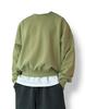 ATTENTIONROW Over-Shouldered Overfit Sweatshirt (Moss Green)