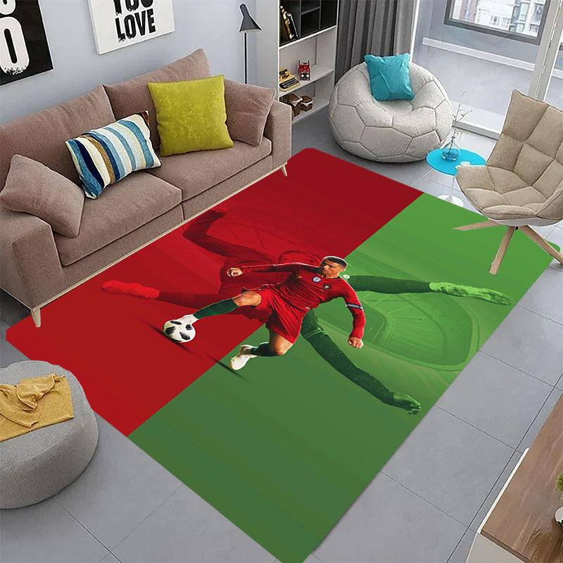 Dynamic Soccer Action carpet printing Doormat Bathroom mat Office chair cushion Art
