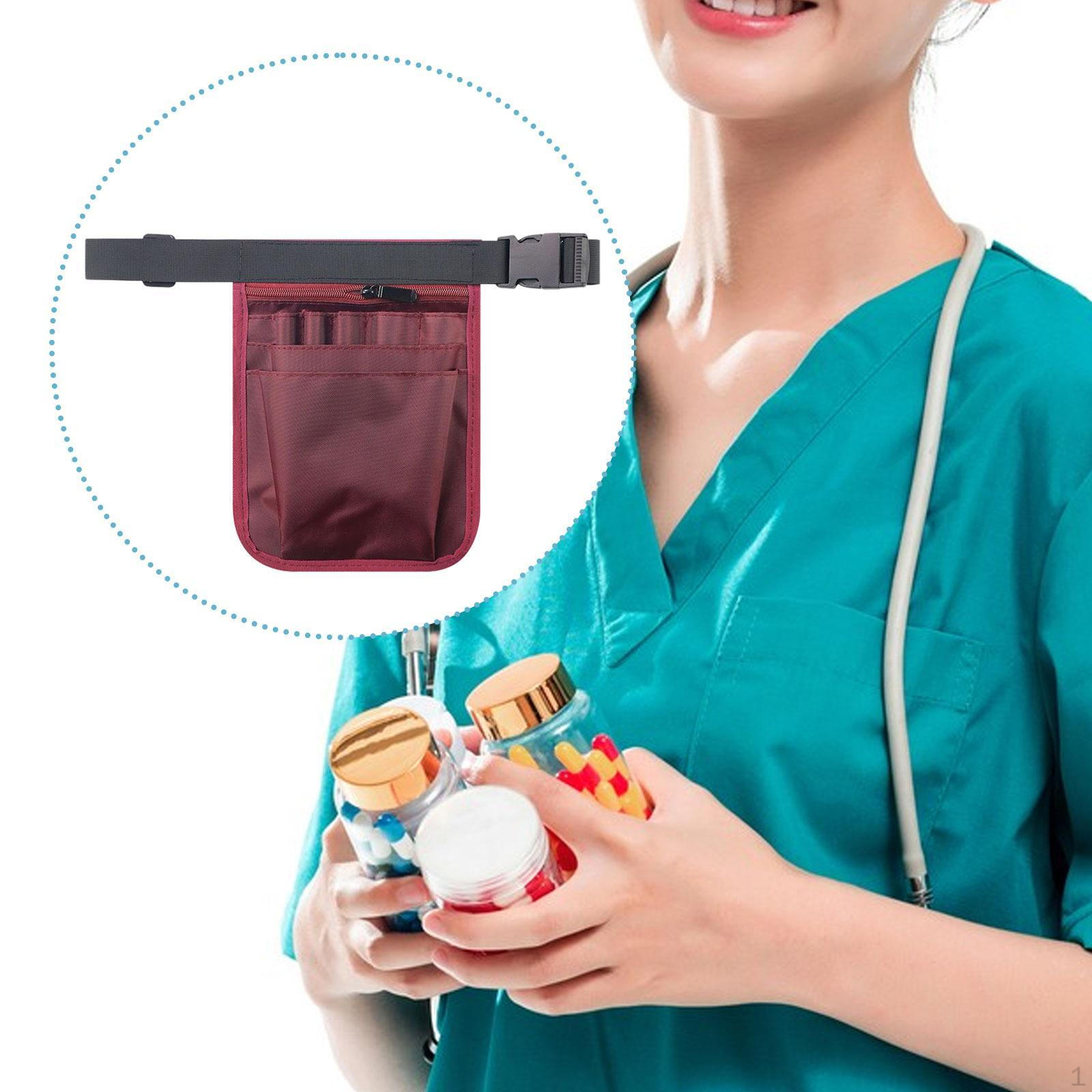 

Поясная сумка медсестры с регулируемой талией для фармацевтов, ветеринаров, менеджеров фиолетовый