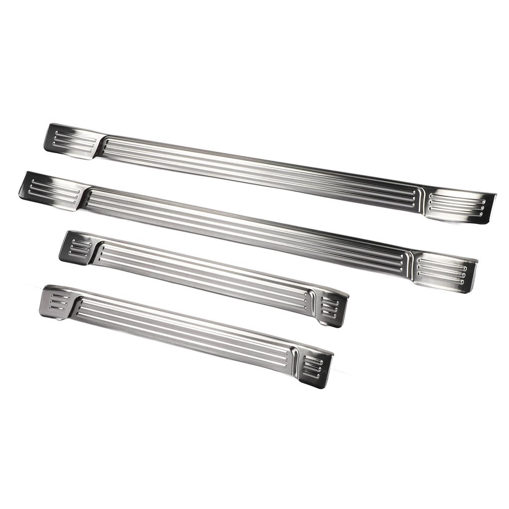 4 buc Protector Prag Ușă Protecție Zgârieturi Oțel Inoxidabil Prag Ușă Placă Scuff Garnitură Autocolant