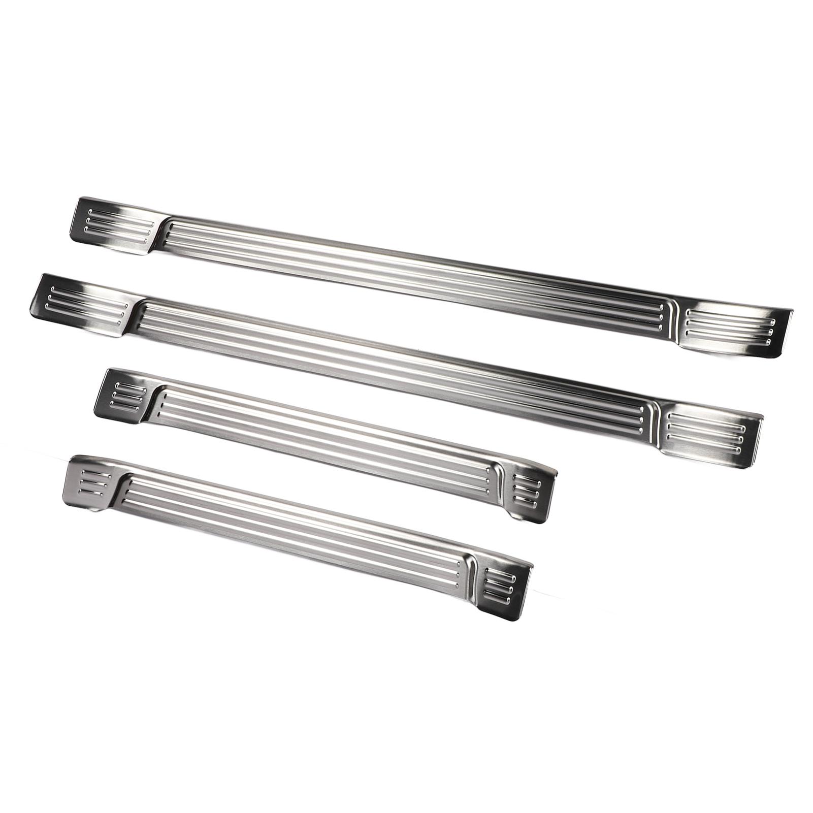 

4 шт. Защита порогов от царапин Накладка на порог из нержавеющей стали Наклейка серебряный