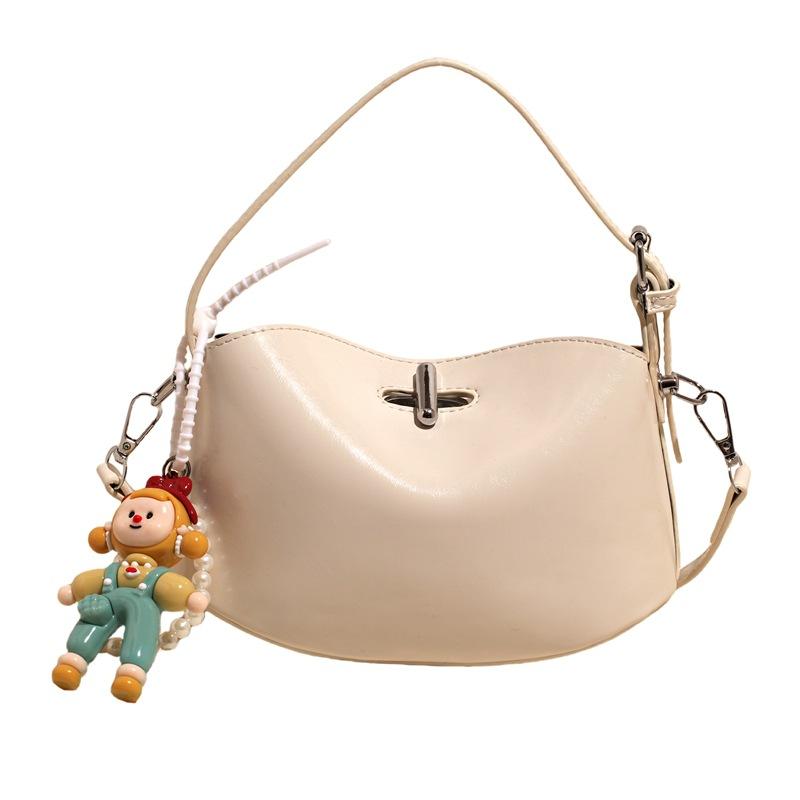 Cartoon-Accessoires Tasche Anhänger niedlich kreativ Sommer neu hochwertig Textur vielseitig Schulter Umhängetasche Damen